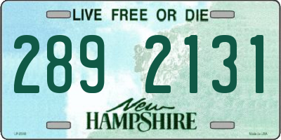 NH license plate 2892131