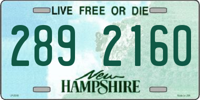 NH license plate 2892160