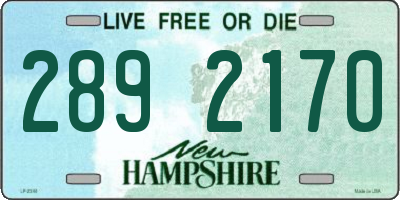 NH license plate 2892170