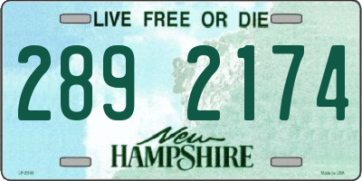 NH license plate 2892174