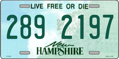 NH license plate 2892197