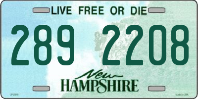 NH license plate 2892208