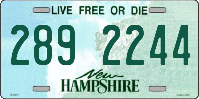 NH license plate 2892244