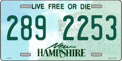 NH license plate 2892253