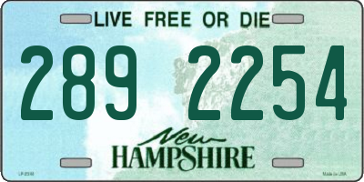 NH license plate 2892254