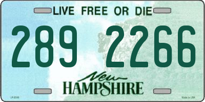 NH license plate 2892266