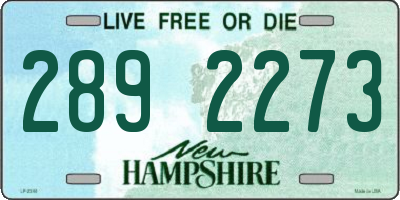 NH license plate 2892273