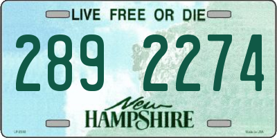 NH license plate 2892274