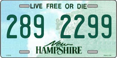 NH license plate 2892299