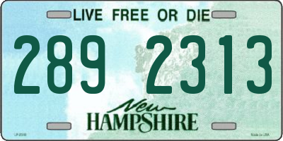 NH license plate 2892313