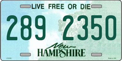 NH license plate 2892350