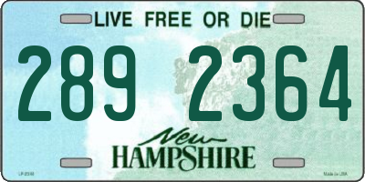 NH license plate 2892364