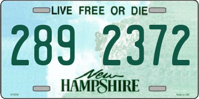 NH license plate 2892372