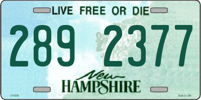 NH license plate 2892377
