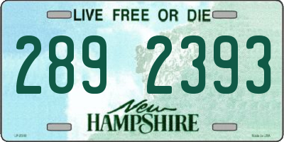 NH license plate 2892393