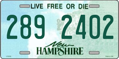 NH license plate 2892402