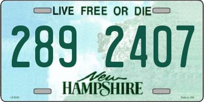 NH license plate 2892407