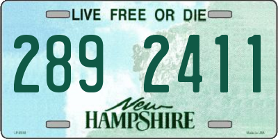NH license plate 2892411