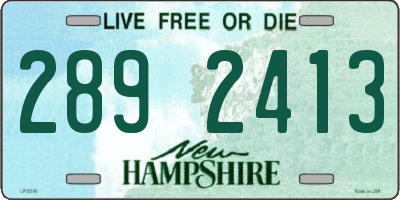 NH license plate 2892413