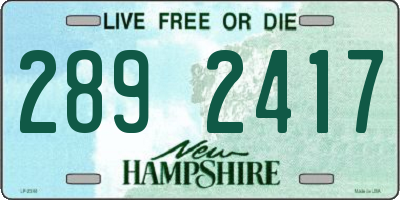 NH license plate 2892417