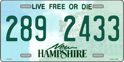 NH license plate 2892433