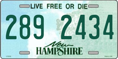 NH license plate 2892434
