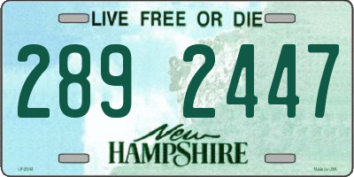 NH license plate 2892447