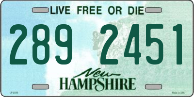 NH license plate 2892451