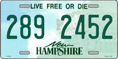 NH license plate 2892452