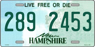 NH license plate 2892453