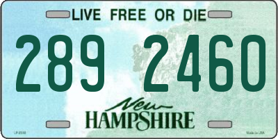 NH license plate 2892460