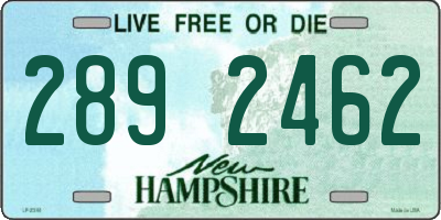 NH license plate 2892462