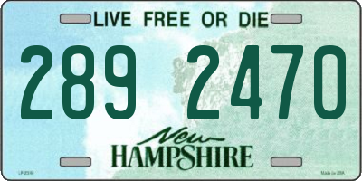 NH license plate 2892470