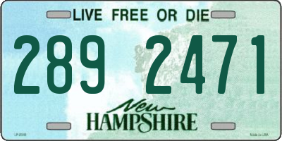 NH license plate 2892471