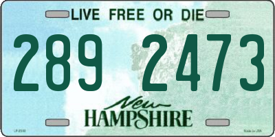 NH license plate 2892473