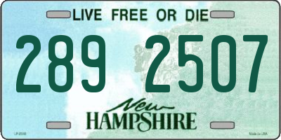 NH license plate 2892507