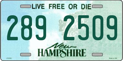 NH license plate 2892509