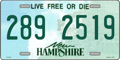 NH license plate 2892519
