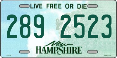 NH license plate 2892523