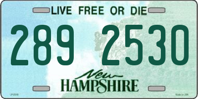 NH license plate 2892530