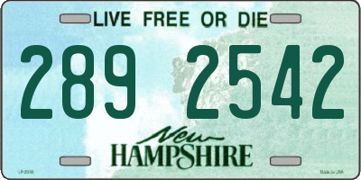 NH license plate 2892542