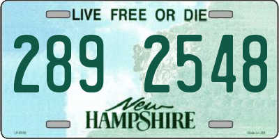 NH license plate 2892548