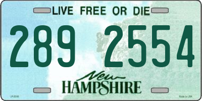 NH license plate 2892554