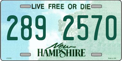 NH license plate 2892570