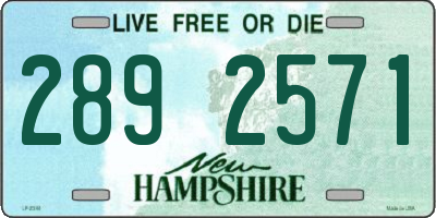 NH license plate 2892571