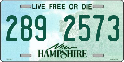 NH license plate 2892573