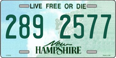 NH license plate 2892577