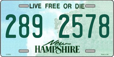 NH license plate 2892578