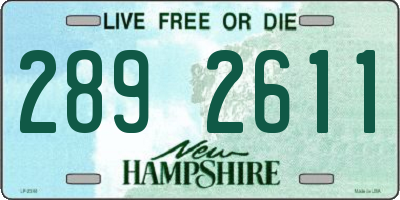 NH license plate 2892611