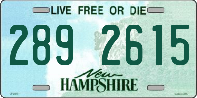 NH license plate 2892615